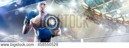 Professional Box Figter On The Grand Ring
