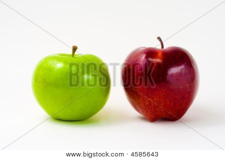 Apple - grøn & rød