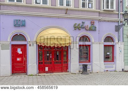 Novi Sad, Serbia - September 21, 2021: Sichuan Famous Chinese Cuisine Restaurant Secuan In Dunavska 