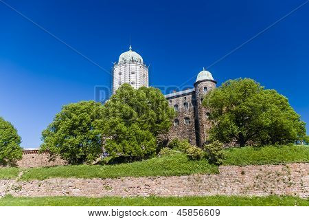 VYBORG, Rusland - 30 mei: Kasteel op 30 mei 2009 in Vyborg, Rusland