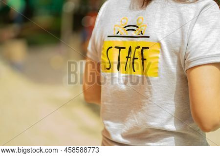 Staff Member Going To Do Some Work
