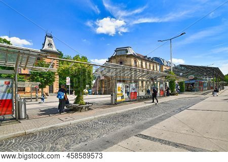 Ludwigsburg, Germany - July 2022: Bus Station Called 'zob' In Front Of Main Station