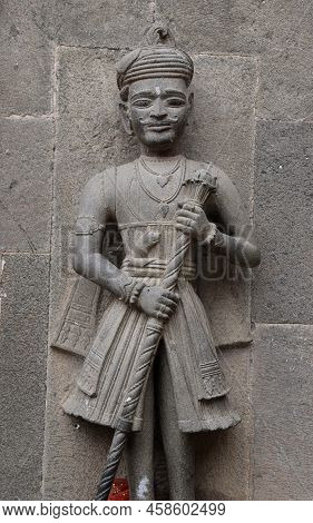 Statue Of Dwarpal (door Guard Or Watchman), Maheshwar