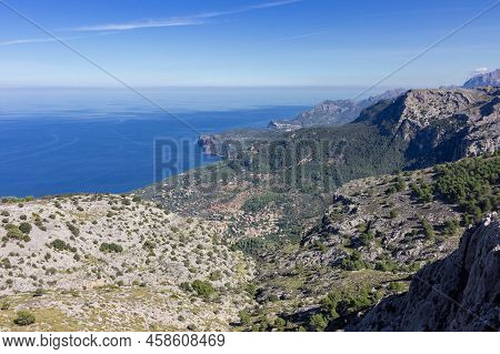 View Of The Mountains Near Valldemosa In Mallorca (balearic Islands)
