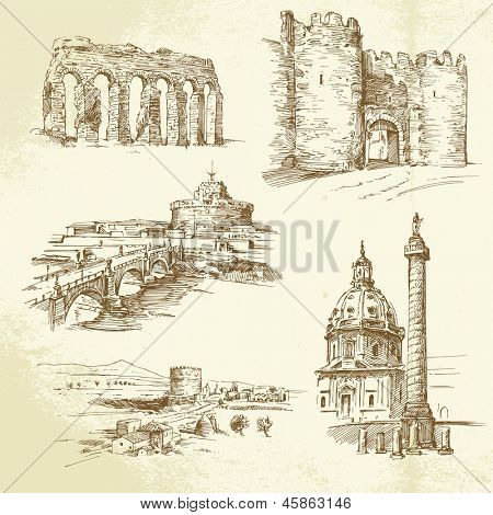 Rome - hand drawn set