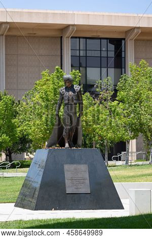 Northridge, Ca - July 23 2022:  Matador Statue On The Campus Of California State University - Northr