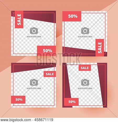 Social Media Promo Sale Template Design Layout