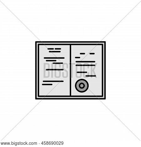 Wedding Certificate Line Icon. Elements Of Wedding Illustration Icons. Signs, Symbols Can Be Used Fo