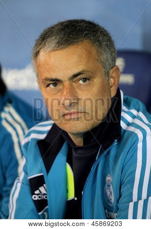 Barcellona - 11 maggio: Jose Mourinho del Real Madrid durante il match di campionato spagnolo tra Espanyol una