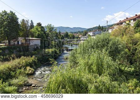 Amazing View Of Center Of Town Of Troyan, Bulgaria