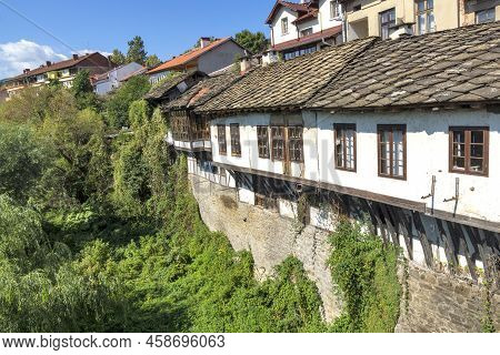 Amazing View Of Center Of Town Of Troyan, Bulgaria