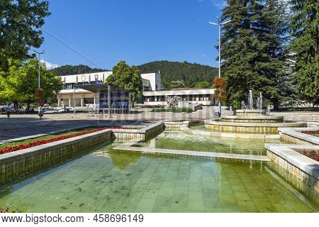 Amazing View Of Center Of Town Of Troyan, Bulgaria
