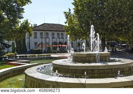 Amazing View Of Center Of Town Of Troyan, Bulgaria