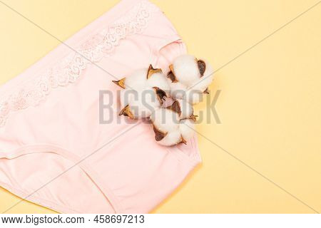 Clothing For Children In The Form Of Panties. Clothes For Children From Soft Fabric. Panties For Gir