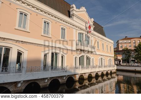 Aveiro, Portugal. 2022 May 12 . Traditional Boats In The Canal Of Aveiro, Portugal. The Colorful Mol
