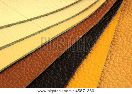 Color palette prøve picker læder materiale
