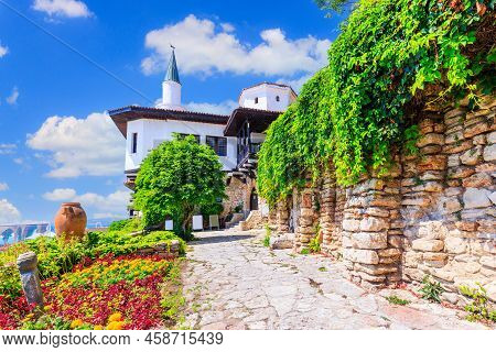 Balchik Palace, Bulgaria. Summer Residence Of The Queen Marie Of Romania At Bulgarian Black Sea Coas