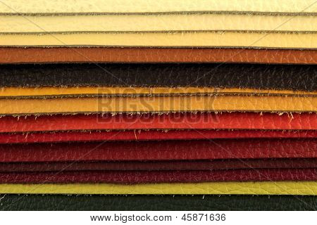 Color palette prøve picker læder materiale