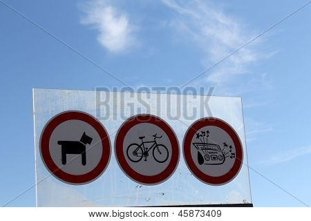 Prohibitions On The Beach