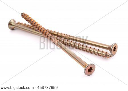 Torx Screws Isolated On A White Background