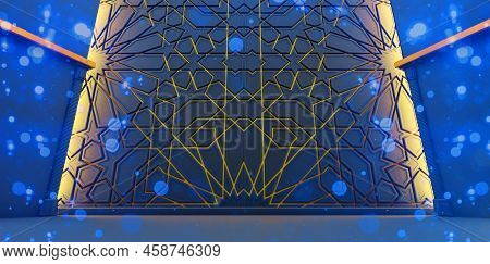 Moroccan Art, Moroccan Artisanat, Wall Detail Of Arabesque Style, 3d Render