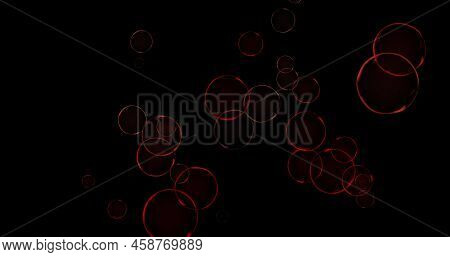 Red Balls And Circles, Water Microbes And Microorganisms, Medicine And Biology, Blood Microscope Clo