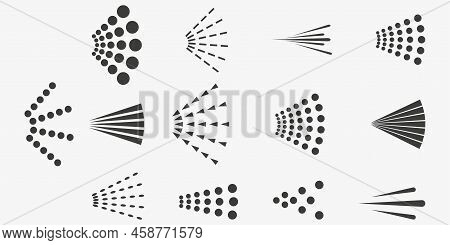 Spray Icon. Water Or Air Spray Nozzle For Spray Paint Or Deodorant. Vector Illustration. Isolated On