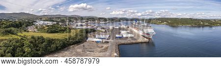 Killybegs, Ireland - July 22 2022: Ms Arcadia Is A Cruise Ship In The P And O Cruises Fleet Visiting