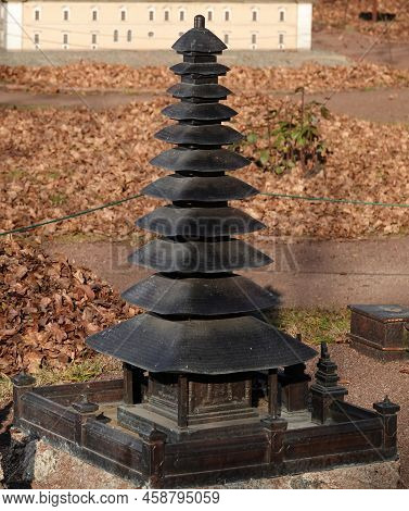 Kyiv, Ukraine November 11, 2021: Temple Pura Ulun Danu Bratan (bali Island) - Museum Of Miniatures I
