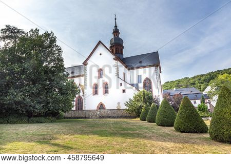 Outdoor View Of Famous Eberbach Abbey In Germany