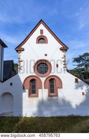 Outdoor View Of Famous Eberbach Abbey In Germany
