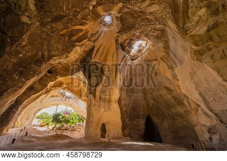 Bet Guvrin, Israel - July 21, 2022: View Of The Bell Caves, Ancient Quarries, In Bet Guvrin National