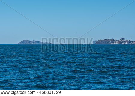 An Overlooking Landscape View Of Puerto Penasco, Mexico