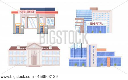 Services Semi Flat Color Vector Objects Set