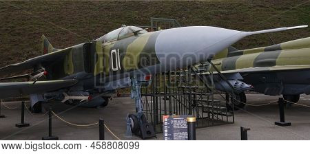 Kiev, Ukraine December 10, 2020: Mig-23 Jet Fighter In The Museum Of Military Equipment For Public V