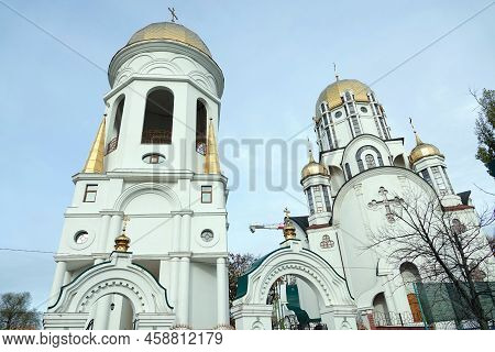 Kiev, Ukraine November 22, 2020: Cathedral Of St. Olga In The City Of Kiev
