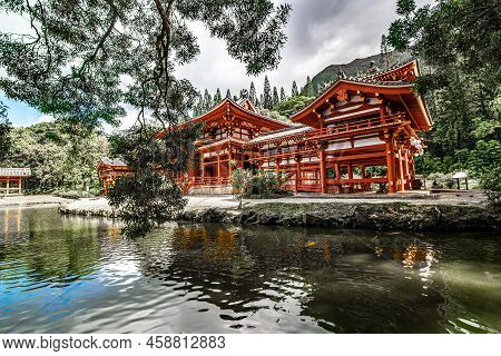 Byodo-in Buddhist Japanese Temple Oahu In Hawaii