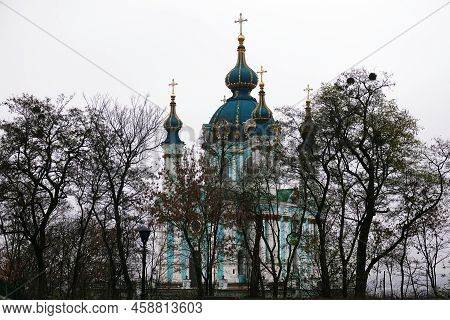 Kiev, Ukraine November 15, 2019: St. Andrew's Church In Kiev