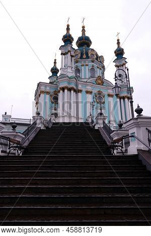Kiev, Ukraine January 31, 2020: St. Andrew's Church In Kiev