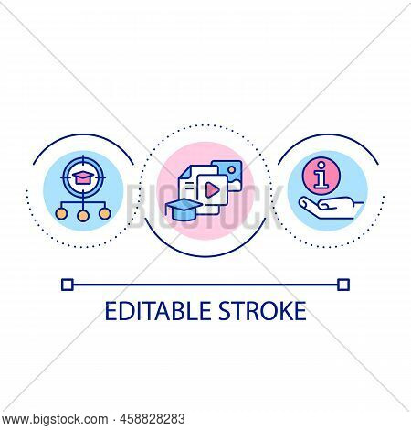 Providing Materials And Resources For Learning Loop Concept Icon. Educational Tutorials Abstract Ide