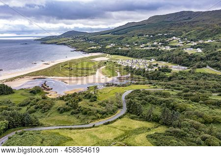 Aerial View Of The Fintra Road By Killybegs County Donegal, Ireland