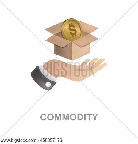 Commodity Icon. 3d Illustration From Economic Collection. Creative Commodity 3d Icon For Web Design,