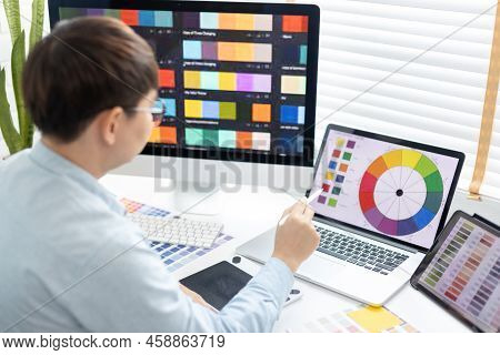 Professional development programmers are choosing color schemes to decorate their website or applica