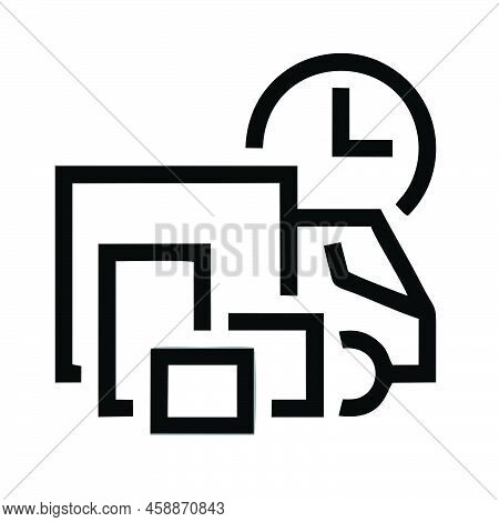 Fast Delivery Truck Icon, Express Delivery, Fast Delivery Truck Icon. Delivery Truck Symbol In Flat 