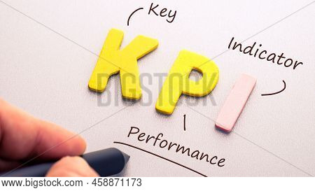 Different Alphabet Color Word Kpi The Abbreviation Of Key Performance Indicator The Concept Of Perfo