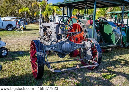 Fort Meade, Fl - February 23, 2022: 1924 Mccormick Deering Farmall Regular At Local Tractor Show