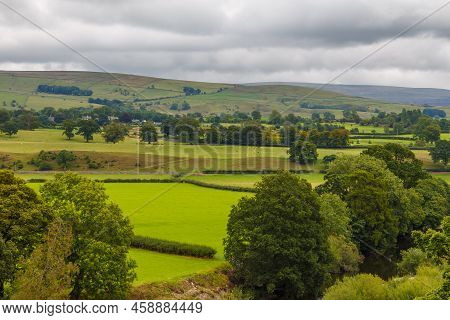 Landscape In The South Lakeland , Ruskin View. Cumbria, England, Uk.