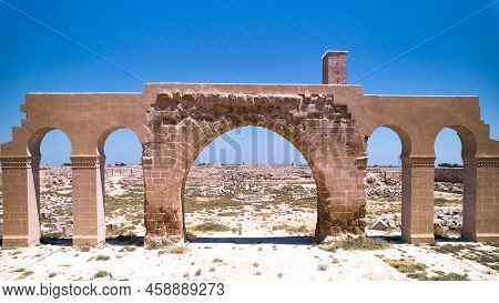 Restored Remains Of Harran University. Ancient Arch Ruins In One Of The Oldest Settlements In The Wo