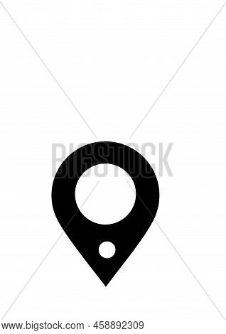 Location Map Pin Modern Minimalistic Icon Vector