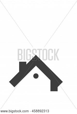 Roof House Icon Modern Minimalistic Logo. Vector